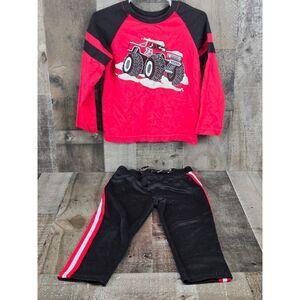 Garanimals Boys Monster Truck 2 Piece Long Sleeve Outfit Size 3T